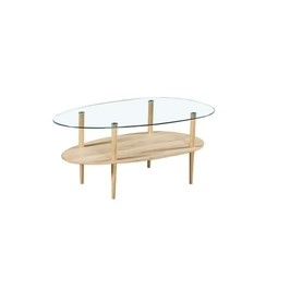 Timber and glass coffee table discount