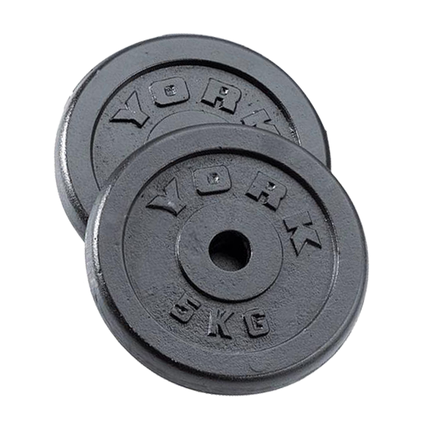 York 5kg cast sales iron weight plates