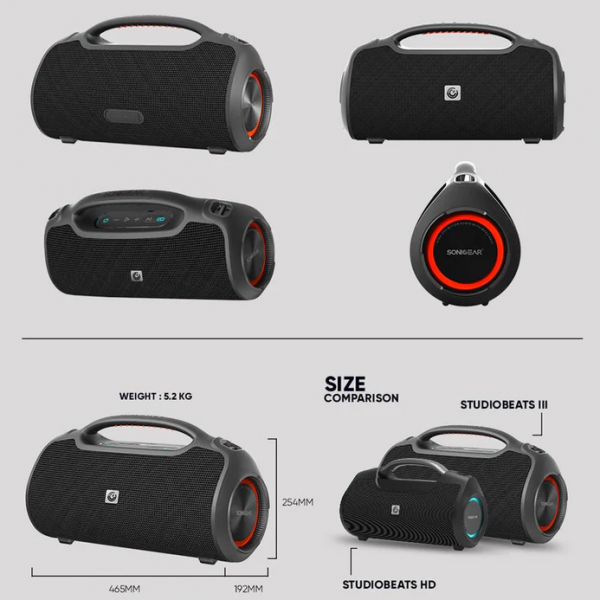Sonic Gear HD Portable B/T Speaker STUDIOBEATS III