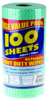 Heavy Duty Wipes - 100's