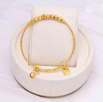 24K Gold Plated Beaded Bracelet