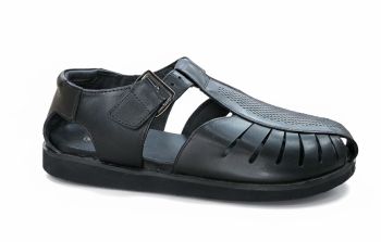 RED CHIEF REAL LEATHER SANDAL BLK RC4159
