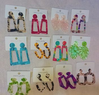 1 pair Colourful Acrylic Earring