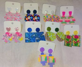 1 pair Colourful Acrylic Earring