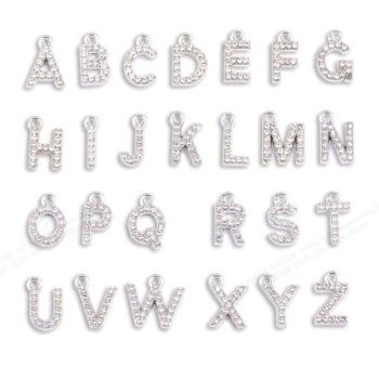 Silver Alphabet Letter Pendant