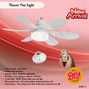 Flower Fan with Light - 2549-3