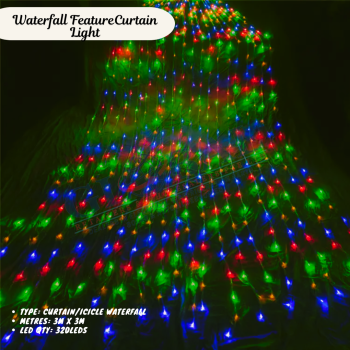 3M X 3M Waterfall Curtain Light