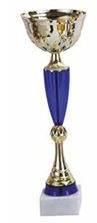 SW TROPHY 270MM (BC-10) CUP SIZE 80MM, WHT MARBLE BASE 7.5 X 3