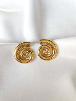 Spiral Hoop Earring