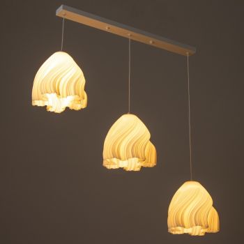 Modern Wave Cluster Chandelier (3 FREE BULB) 2202-34