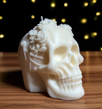 Skull with Rose Crown