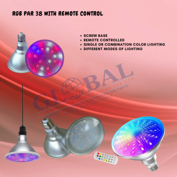 RGB PAR 38 WITH REMOTE CONTROL