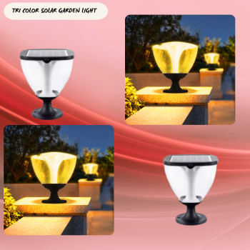 Tri Color Solar Garden Light (2W LED / 1W) - 8249-45