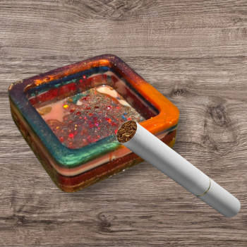 Handmade Resin Ashtray – Stylish & Functional 