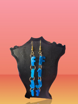 F1J1 Blue FIJI Earring 