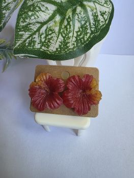 Hibiscus Stud Earrings