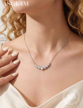 S925 Sterling Silver Smile Necklace