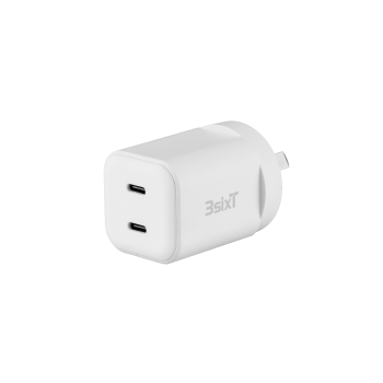 3sixT Wall Charger GaN 35W USB-C PD x2