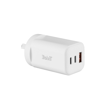 3sixT Wall Charger GaN 65W USB-C PDx2+USB-A
