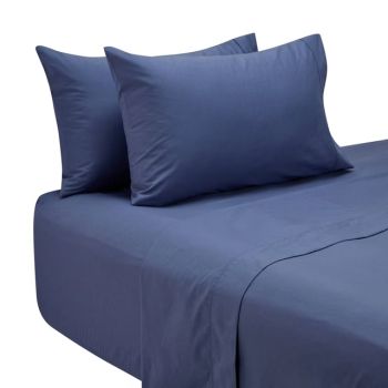 180 thread count Sheet Set - Mid Blue