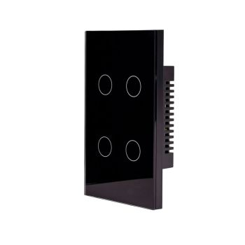 Smart Switch 4 Gang (Black)