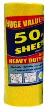 Heavy Duty Wipes - 50's
