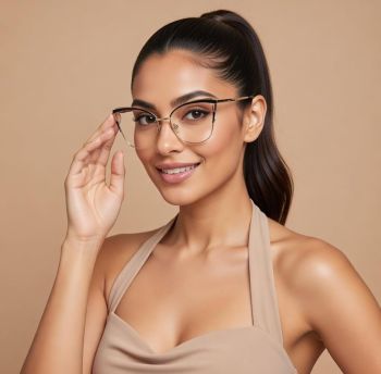 Cat-Eye frame Photochromic Anti Blue Light Glasses