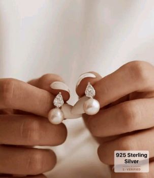 S925 Sterling Silver Water-Drop Earring
