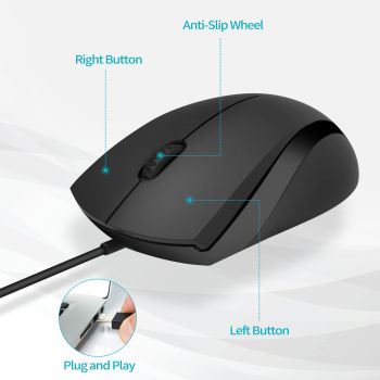 Miccell V3 Wired Mouse 