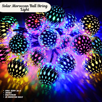 Solar Moroccan Ball String Light 8249-36-2