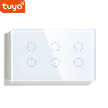 6 Gang Smart WiFi Smart - White