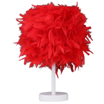 Feather Table Lamp (FREE BULB) - (2517)