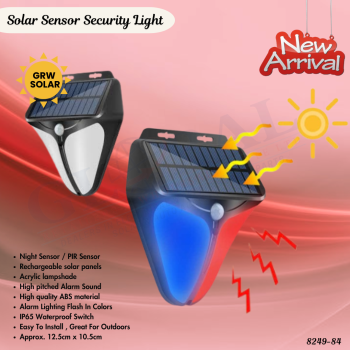 Solar Sensor Security Light - 8249-84
