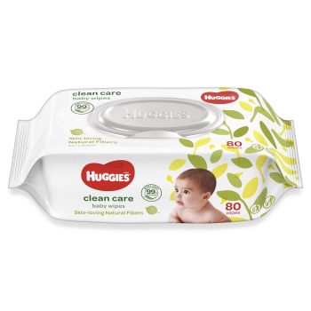 Huggies Clean Care Baby Wipes - Medium