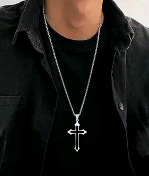 Men's Stainless Steel Cross Necklace