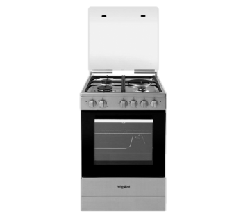 Whirlpool 50 cm. free standing Cooking Range 3 Gas Burners + 1 Electric Hot Plate Dual Fuel; 