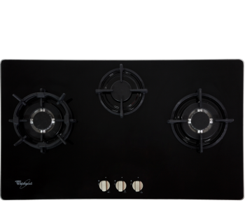 Whirlpool 90 cm. Built-in Cooktop  - 3 Gas Burners glass  top AKC950 IX 
