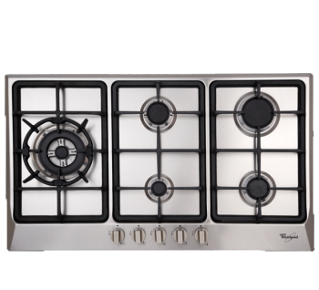 Whirlpool 5 burner Stainless steel Cooktop akc-950
