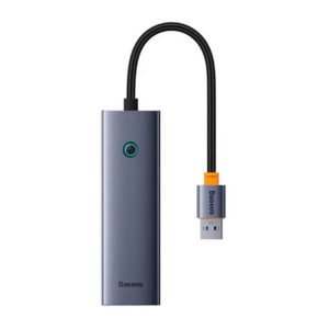 BASEUS ULTRA JOY SERIES 4-PORT HUB AIR SPACE GREY