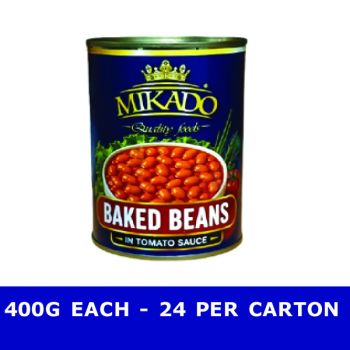 Mikado Baked Beans. 400G Each. 24 Per Carton