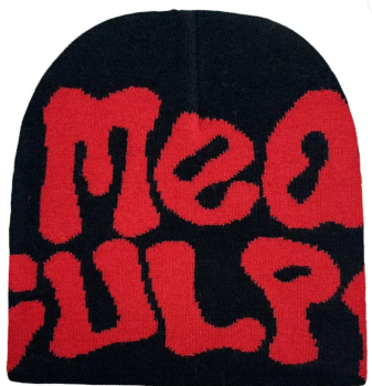 Beanie - Red on Black