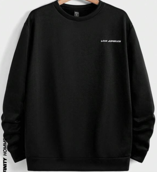 Men Black Letter Graphic Sweatshirt