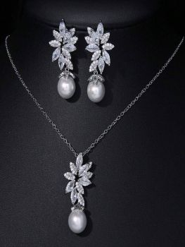 Bridal Pearl Jewellery Silver Sets