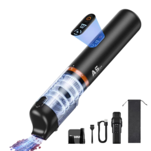 BASEUS A5 CAR VACUUM CLEANER (12000PA)-CLUSTER BLACK