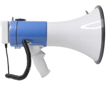 50W Megaphone Talk/Siren USB/SD/MP3 Bluetooth Recording