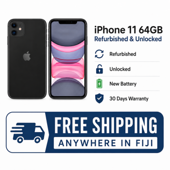 Apple iPhone 11 64GB Refurbished – Unlocked – NEW Battery – 30 Days Warranty