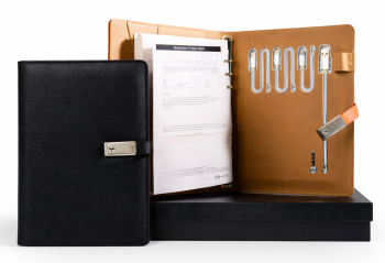 USB Flash Drive + Portable Power Bank + Notebook