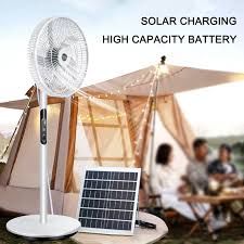 Wireless solar fan