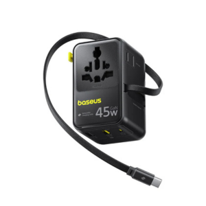 BASEUS PICOGO AG11 45W UNIVERSAL TRAVEL ADAPTER WITH RETRACTABLE CABLE