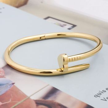 18K Gold Plated Nail Bracelet